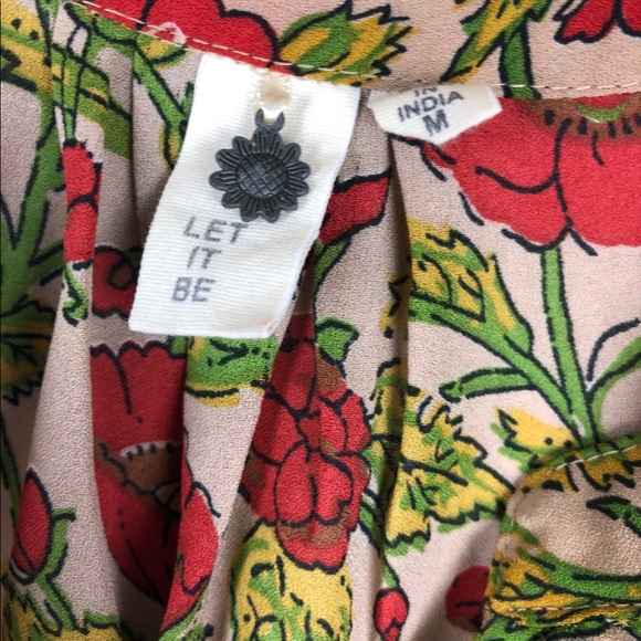 Let it be floral shirt - Picture 3 of 6